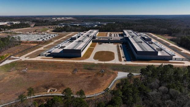 Meta's Stanton Springs Data Center in Newton County, Georgia. A moratorium on large data centers like this is being considered by Maine lawmakers.