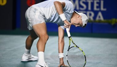 Holger Rune suffers setback in accelerated tennis comeback from Achilles tear