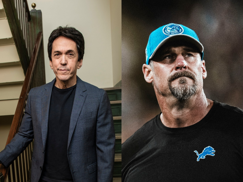 Mitch Albom and Dan Campbell