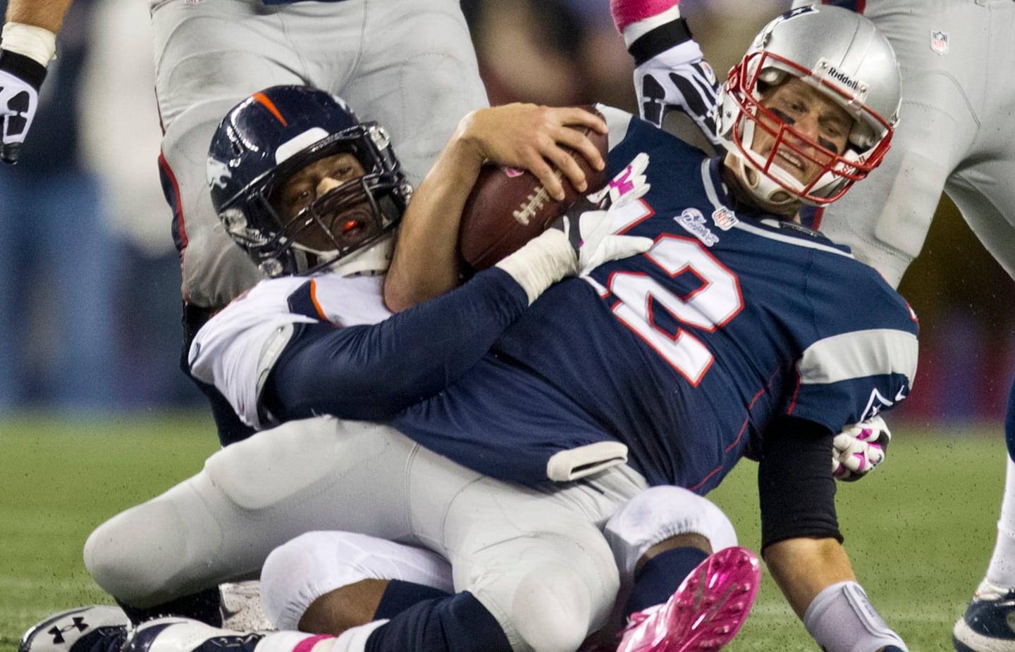 Tom Brady is one of many quarterbacks, retired or active, to be taken down by Von Miller since he entered the NFL in 2011 with the Broncos.