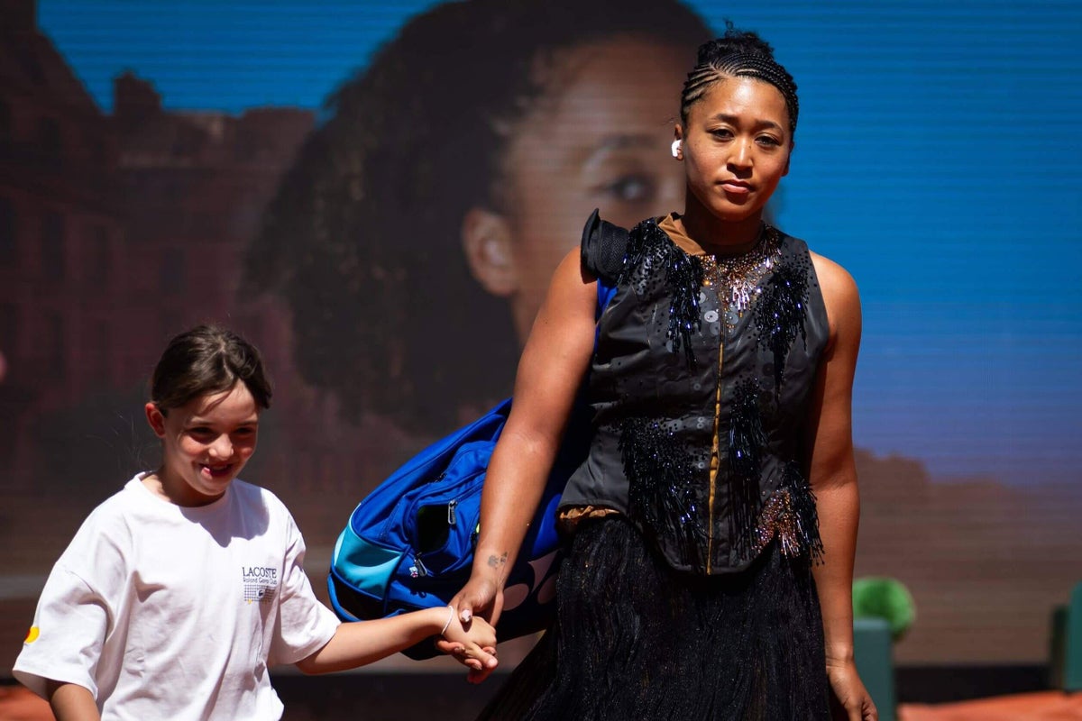 Naomi Osaka’s French Open outfit brings couture and tennis together again in Paris
