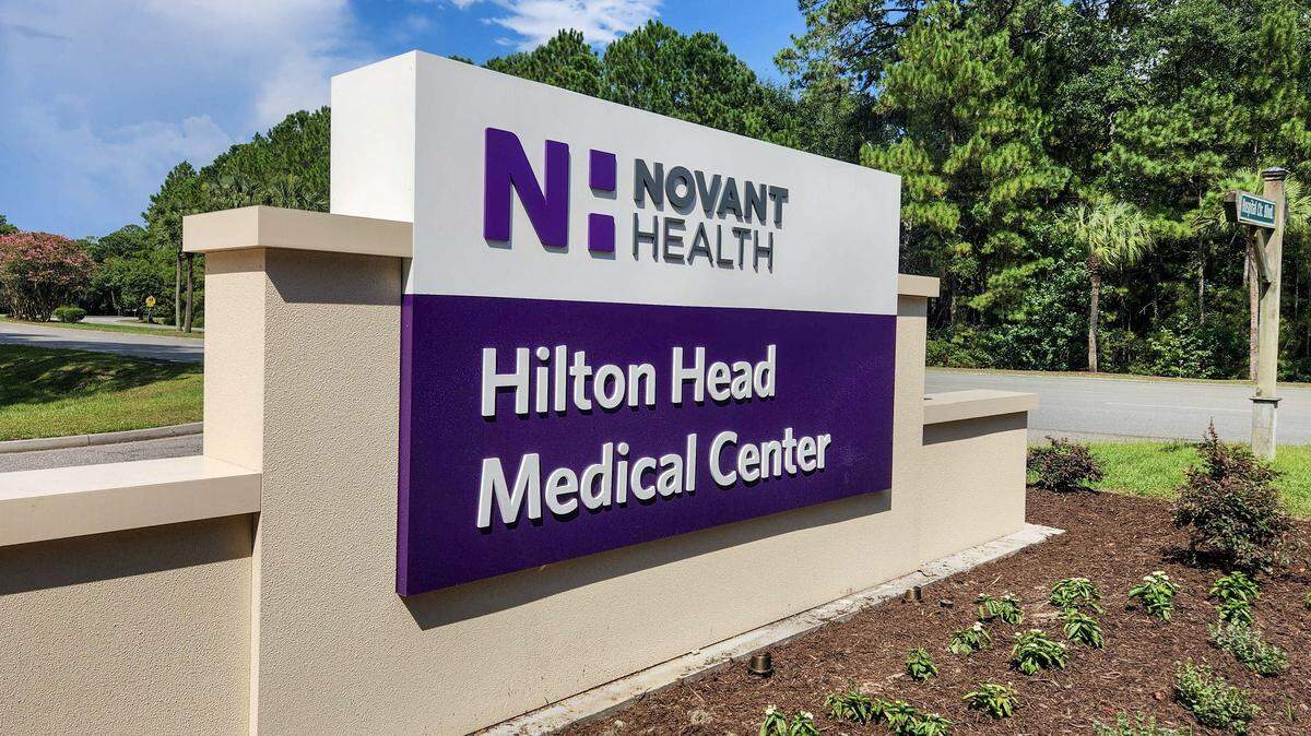 The new signage for Hilton Head Medical Center, formerly Hilton Head Hospital, which was acquired by Novant Health, is pictured her on July 29, 2025. The new signage for Hilton Head Medical Center, formerly Hilton Head Hospital, which was acquired by Novant Health, is pictured her on July 29, 2025.