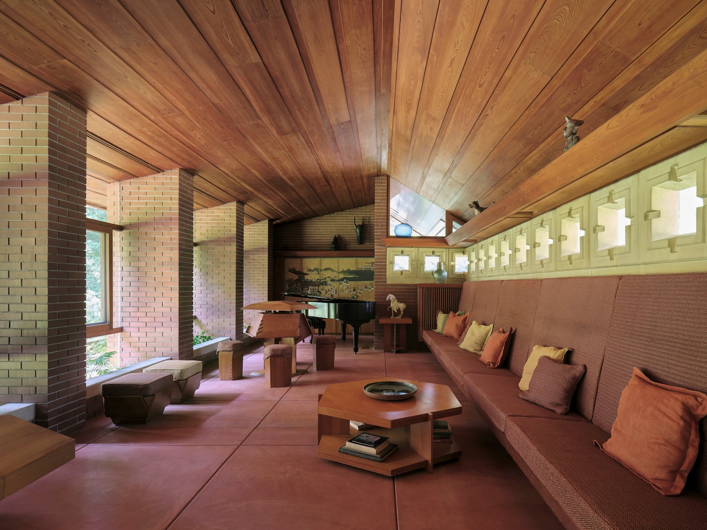 Manchester is home to the only two Frank Llloyd Wright homes in New England that are open to the public. The Currier Museum of Art owns the two homes and is kicking off the 2026 tour season in April. Frank Lloyd Wright. The Isadore J. and Lucille Zimmerman House, 1950. Currier Museum of Art, Manchester, NH. Bequest of Isadore J. and Lucille Zimmerman, 1988.7.