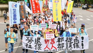 Workers march for a reform of pension system