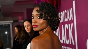 Aleshea Harris at the 8th annual American Black Film Festival Honors held at SLS Hotel on February 16, 2026 in Los Angeles, California.