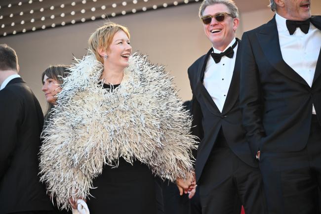Sandra Huller at the premiere of 'Fatherland' at the 79th Festival de Cannes held at Palais des Festivals on May 14, 2026 in Cannes, France.