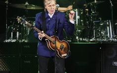 Paul McCartney at the Paul McCartney Got Back Tour performance held at SoFi Stadium on May 13th, 2022 in Los Angeles, California.