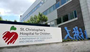 St. Christopher's Hospital for Children, shown in 2023, is eliminating 60 positions, both clinical and administrative, but expects half of the affected people to find other jobs at St. Chris.