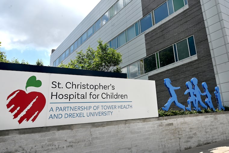 St. Christopher's Hospital for Children, shown in 2023, is eliminating 60 positions, both clinical and administrative, but expects half of the affected people to find other jobs at St. Chris.