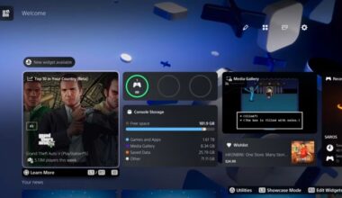 A PS5 home screen shows player count rankings.