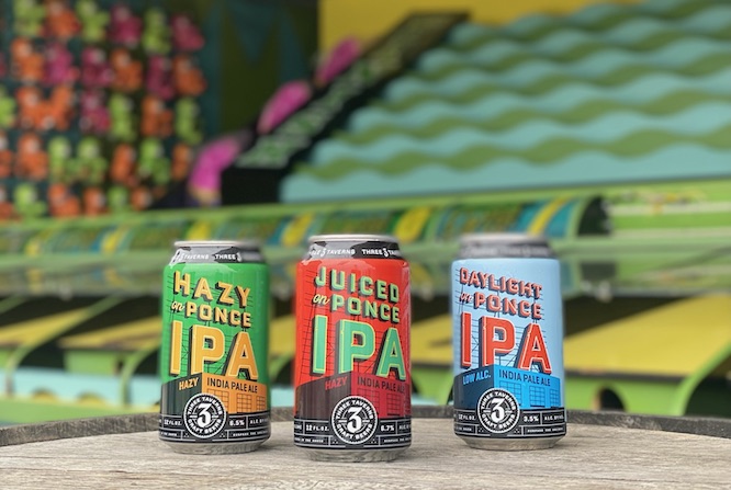 beer in front of ponce city market