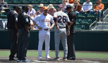 Auburn Tigers take on Texas A&M Aggies during the SEC baseball tournament at Hoover Met in Birmingham, Ala., on Thursday, May 22, 2025. Texas A&M Aggies defeated Auburn Tigers 3-2.