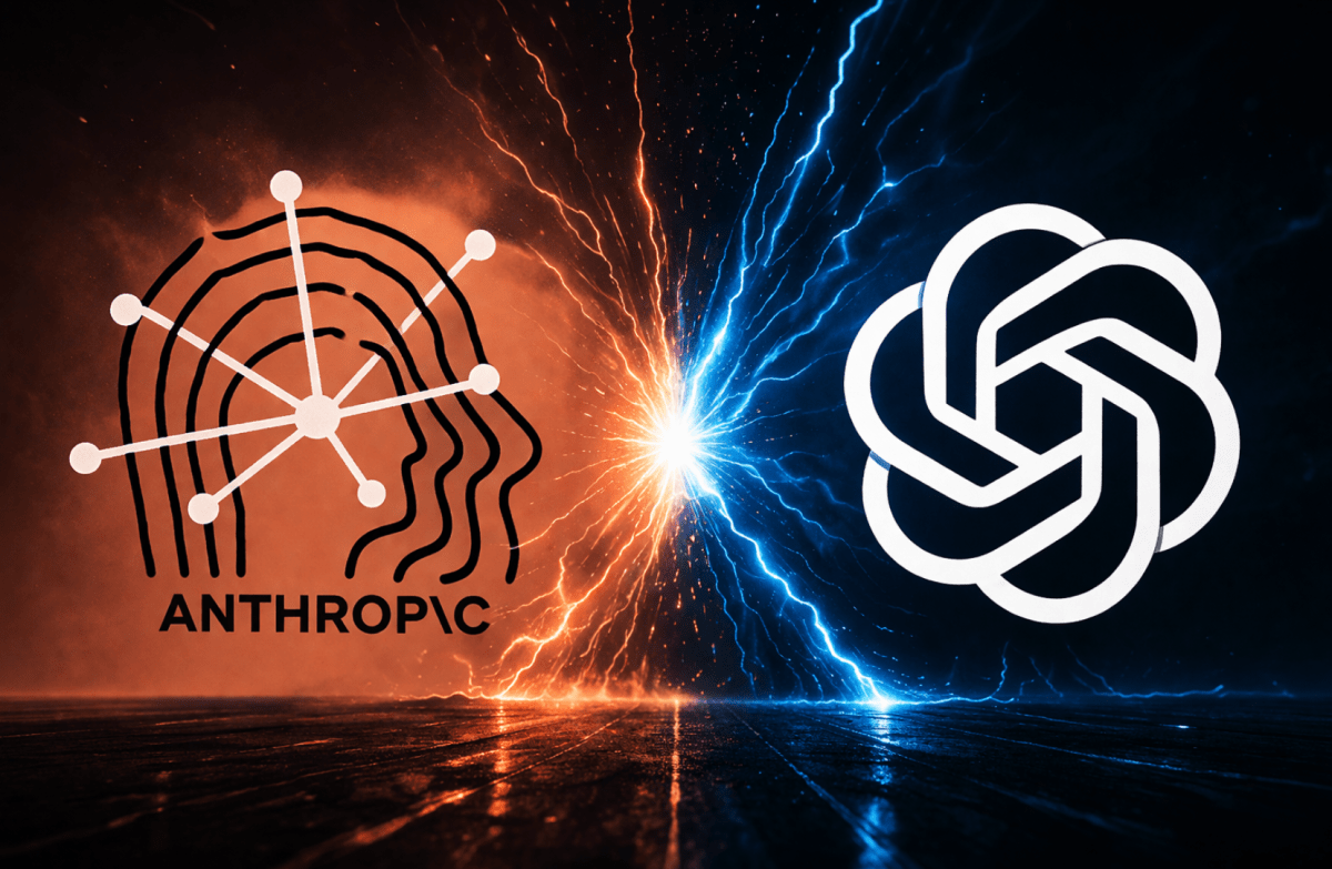 Anthropic and OpenAI logos
