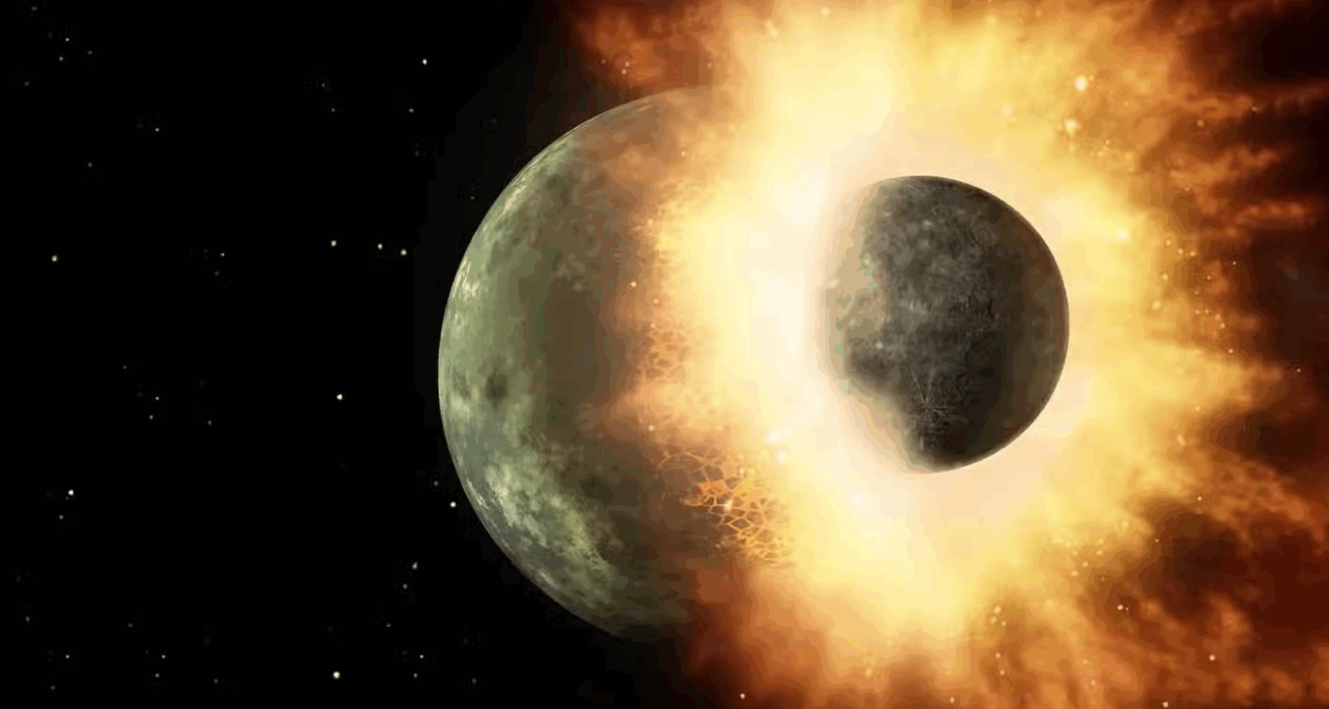Ancient impact with Theia may have brought water and life to Earth