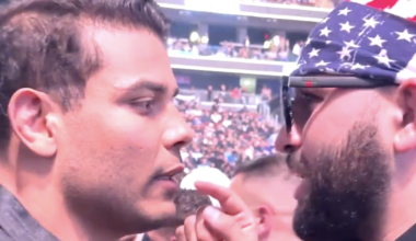 Video: Josh Hokit, Paulo Costa separated by security after confrontation at UFC 328