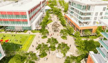 How mixed-use stadium districts — for work, play and football — became college sports’ latest craze