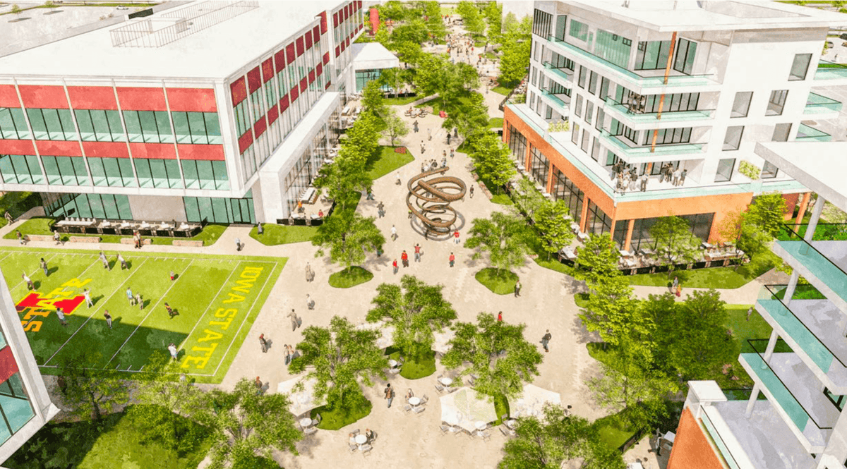 How mixed-use stadium districts — for work, play and football — became college sports’ latest craze