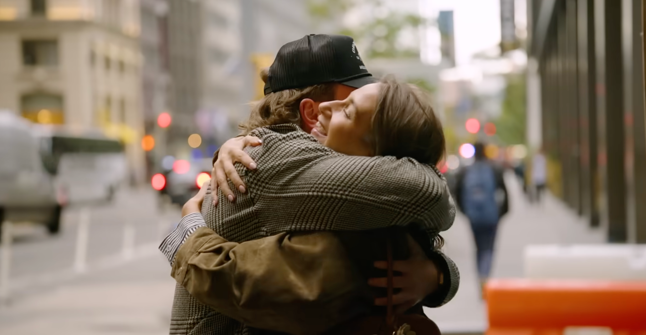 Wilson and Batula shared a hug during the 'In the City' trailer