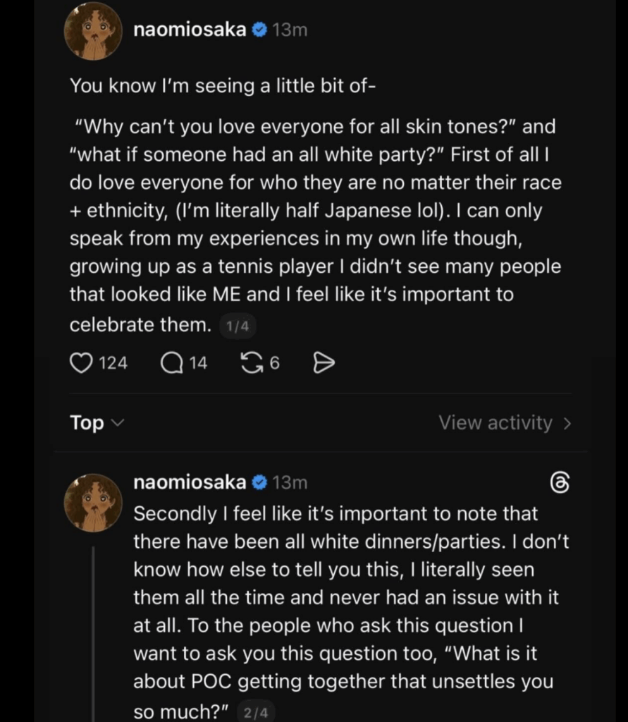 Naomi Osaka Responds to Backlash Over Tennis Dinner