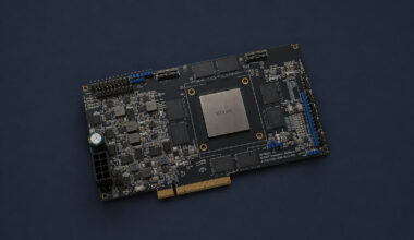 A circuit board labeled HTX301 Evaluation Platform features an HTX301 chip in the center.