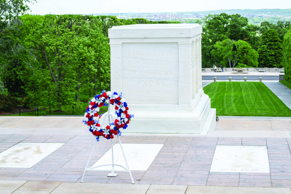 he Tomb of the Unknown Soldier in Arlington National Cemetery in Arlington, Virginia.