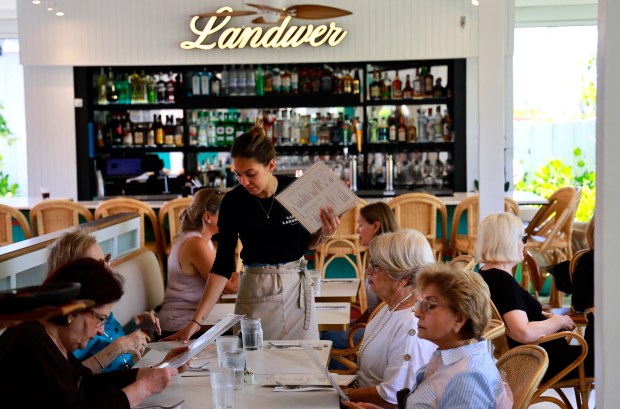 Cafe Landwer in Hallandale Beach serves Israeli and Mediterranean food. (Mike Stocker/South Florida Sun Sentinel)