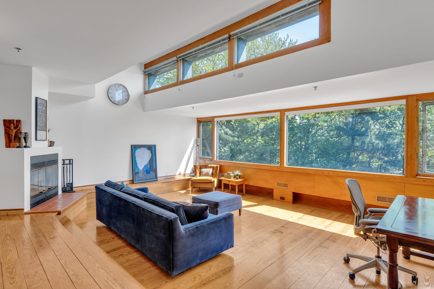 The living room.