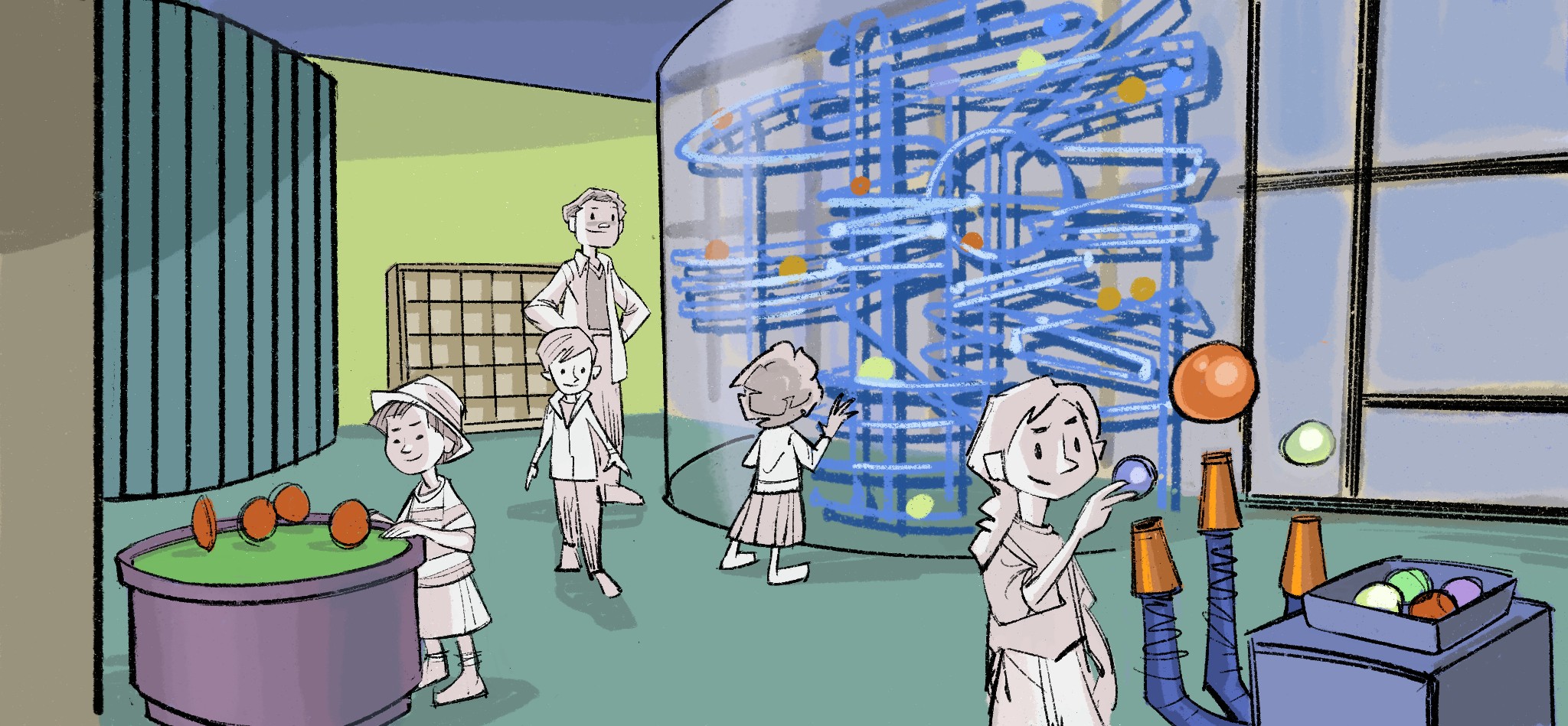 Children will be able to learn about motion, air pressure...
