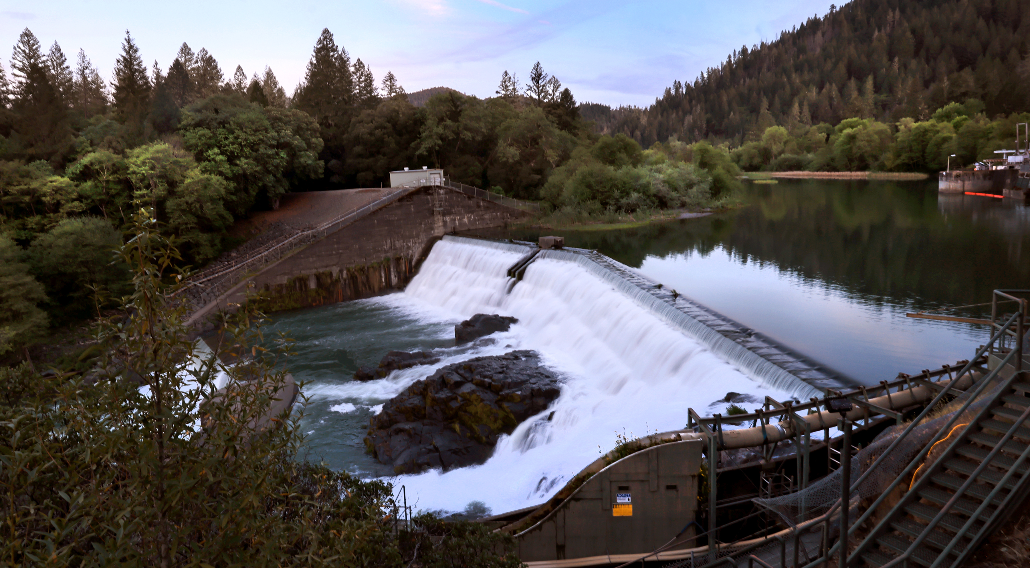 The Van Arsdale Dam on the Eel River, Thursday, April...