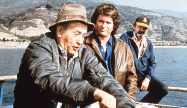 Highway to Heaven, (from left): Eli Wallach, Michael Landon, Victor French, 'A Father's Faith', (Season 3, aired March 4, 1987), 1984-89.