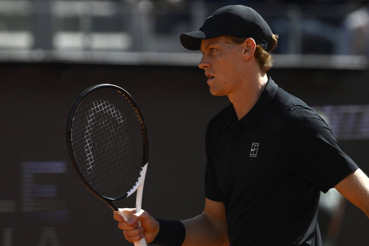 Jannik Sinner beats Daniil Medvedev to reach Italian Open final after overnight rain delay