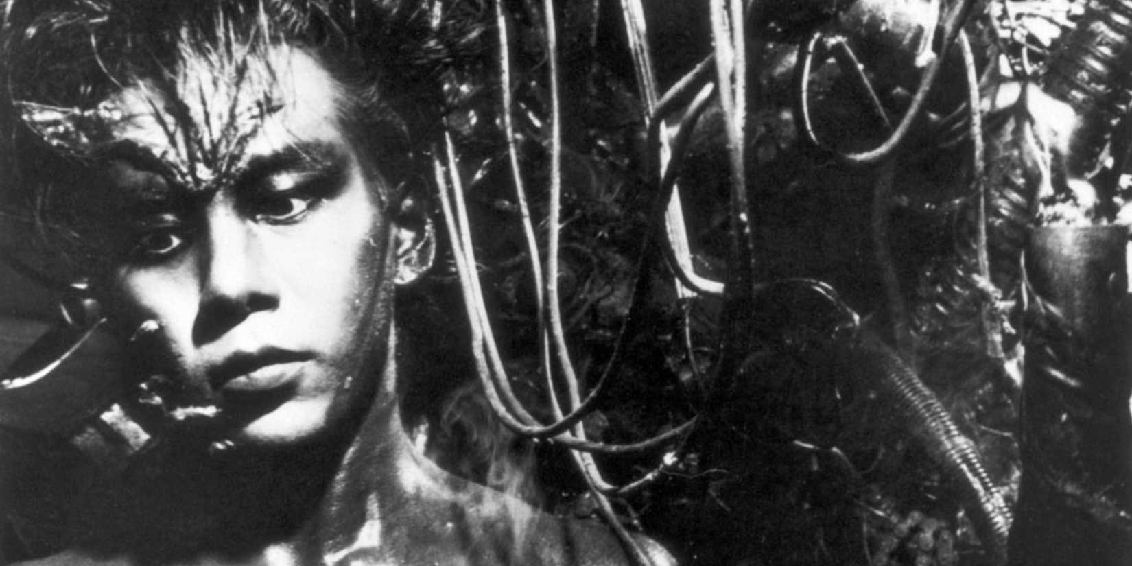 A close-up of Tetsuo the Iron Man