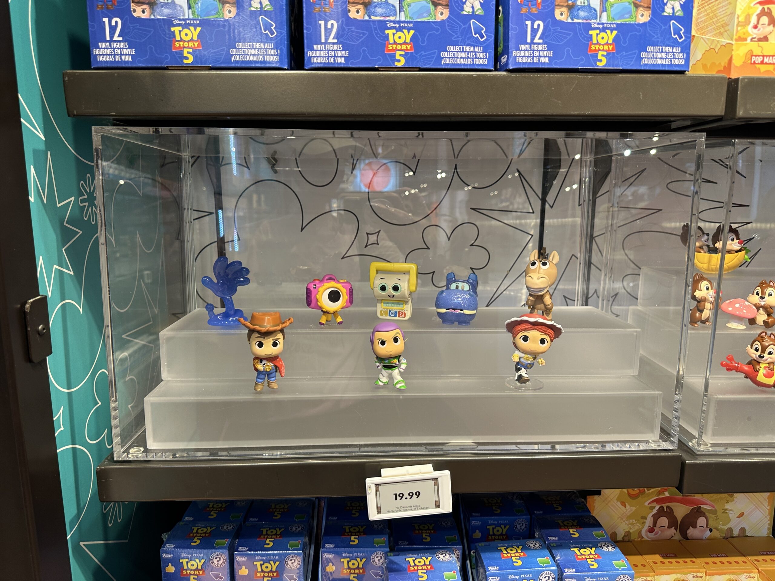 New mystery box collection featuring Toy Story 5 at Disney Springs