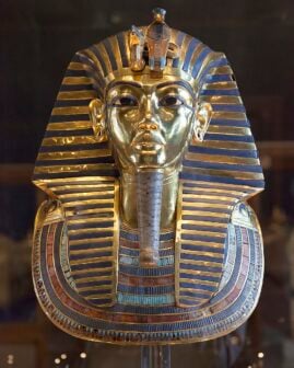 Tutankhamun Gold Mask Egyptian Museum Cairo