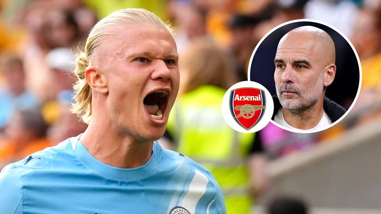 Erling Haaland sends five-word message to Gunners after Man City draw with Everton