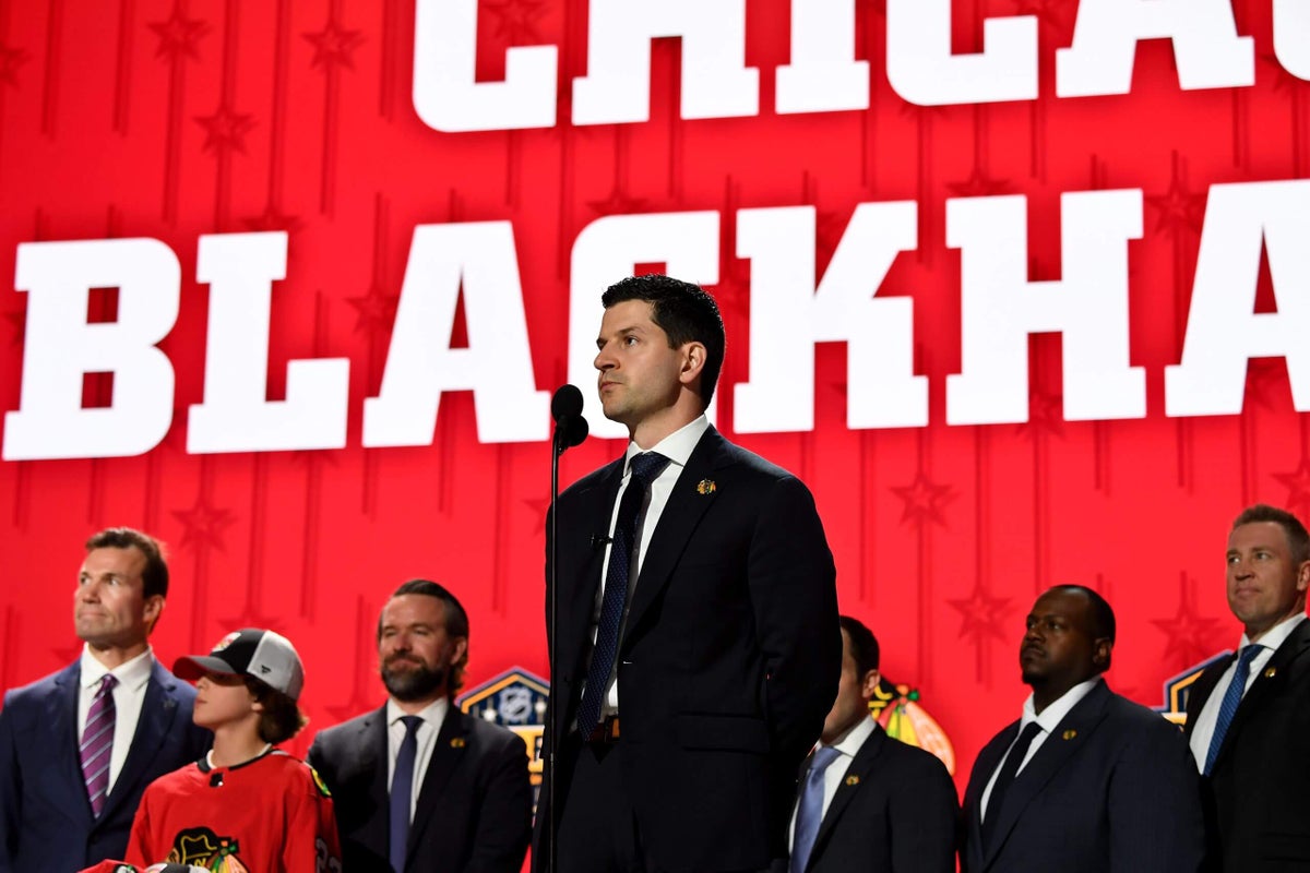 Blackhawks GM Kyle Davidson has plenty of decisions ahead after draft lottery result