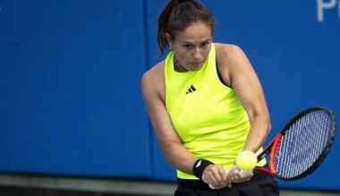 Daria Kasatkina in action ahead of the WTA Tokyo Open.
