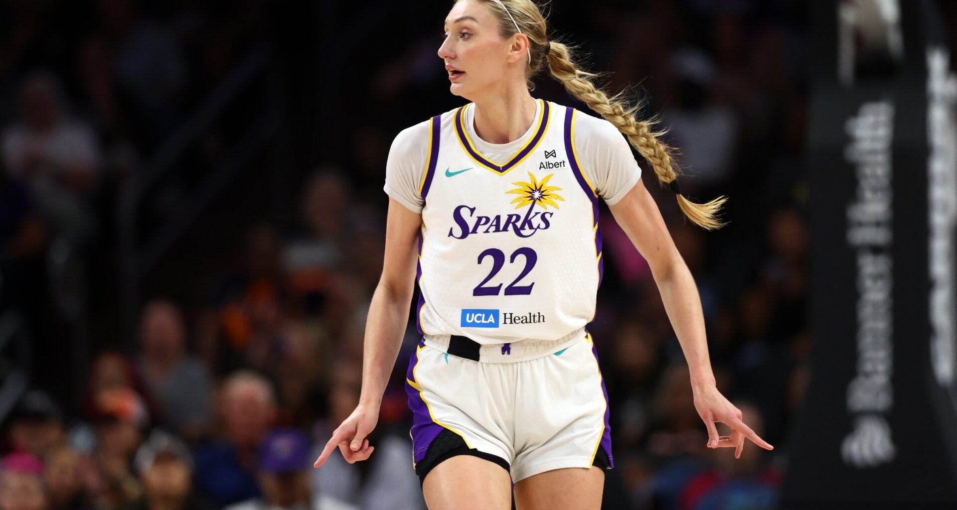 Cameron Brink stuns in pregame outfit for Sparks game