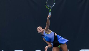 Alexandra Eala in action ahead of WTA Dubai.