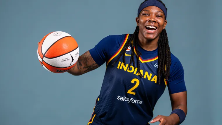 What to know about Myisha Hines-Allen, Caitlin Clark's new Fever teammate with an NFL brother image