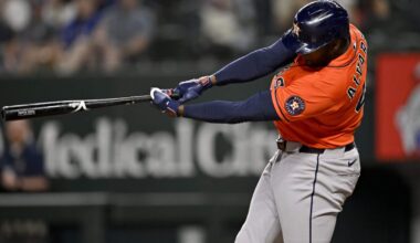Yordan Alvarez, the Astros’ most irreplaceable player, is drawing Barry Bonds comparisons