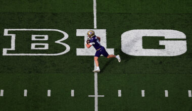 UW Huskies football Big Ten logo 2024...