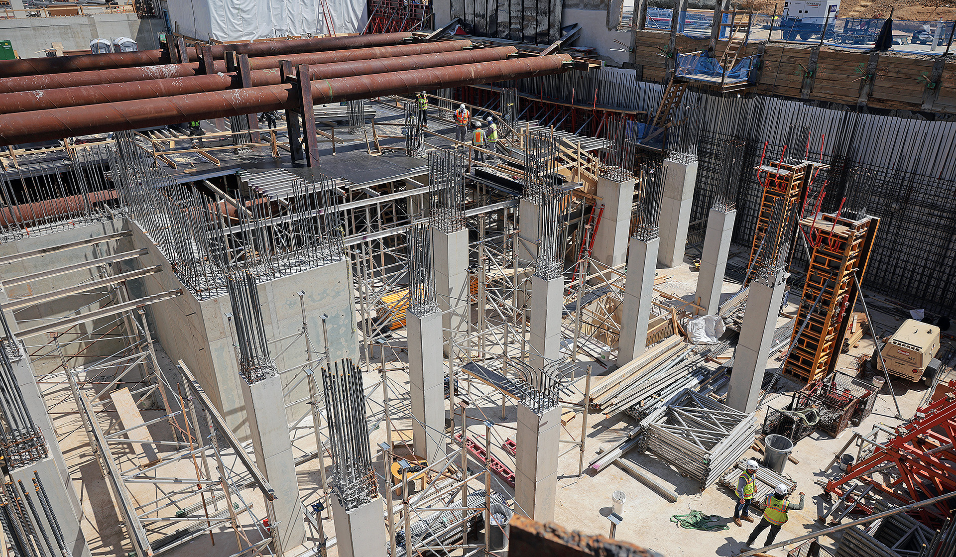 WASHINGTON, DC - MAY 19: Construction continues on the lower levels of the White House ballroom on May 19, 2026 in Washington, DC. The U.S. Senate parliamentarian ruled this week that taxpayer funds in the budget reconciliation package cannot be used for a $1 billion provision intended to fund security for U.S. President Donald Trump's White House ballroom. (Photo by Chip Somodevilla/Getty Images)