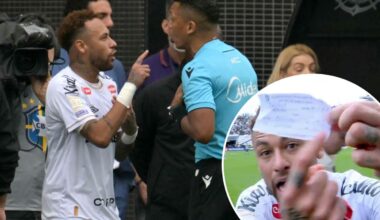Neymar goes ballistic on ref after 'inexplicable error' on substitution
