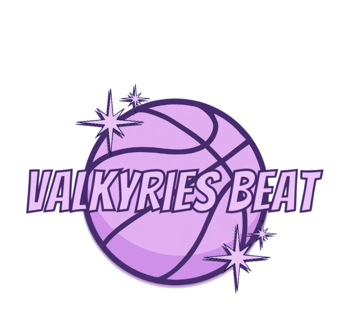 A purple basketball with stylized stars and the text "Valkyries Beat" across the front.