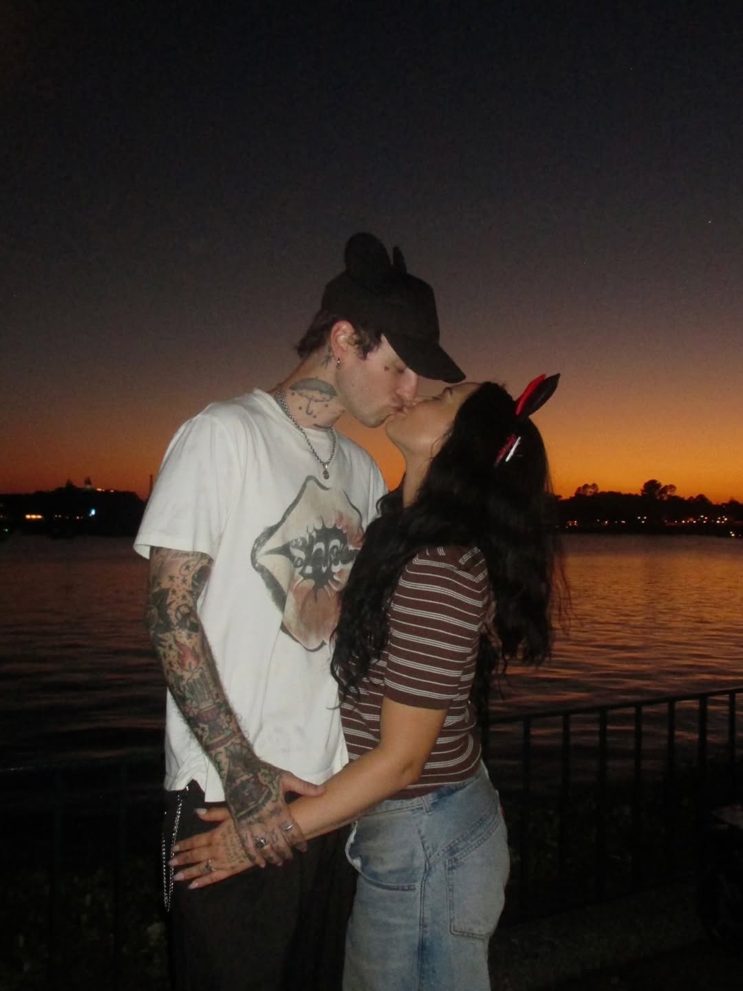 Demi Lovato and husband Jutes at EPCOT