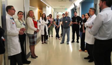 Doctors and nurses gathered May 5 in a weekly huddle on the fifth floor of Newton-Wellesley Hospital as they reviewed quality metrics, part of a raft of efforts that Mass General Brigham says has improved care and led to more lives saved in recent years.