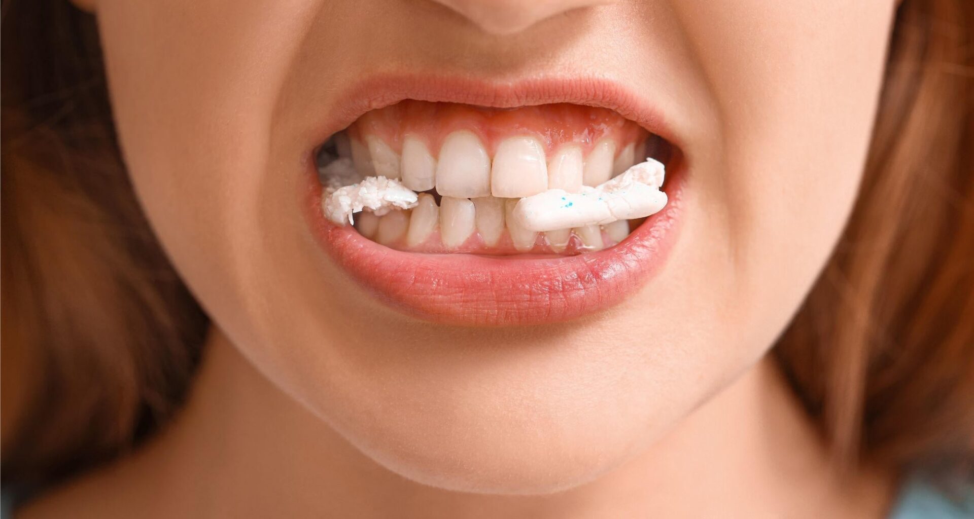 Woman Chewing Gum