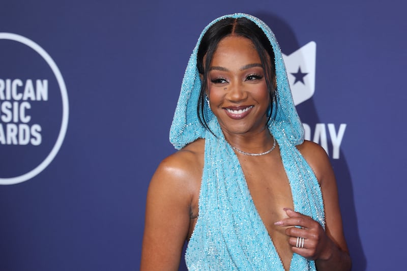 Tiffany Haddish attends the 2025 American Music Awards in Las Vegas, Nevada, on May 26, 2025.