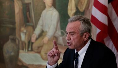 Robert F. Kennedy Jr. in 2023 in New Hampshire.